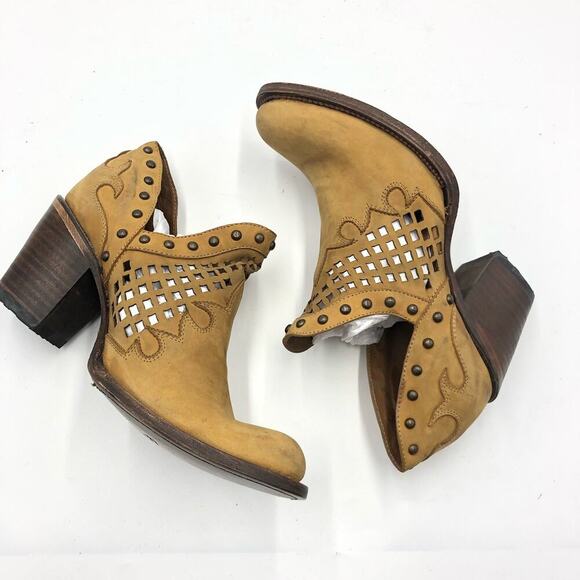 Circle G by Corral Womens Cut Out & Studs Ankle Booties Multicolor Size 8.5 M - Picture 7 of 9